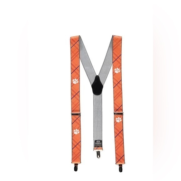 NWOT you can be at the edge of the trend with these Clemson Tigers suspenders! - Picture 1 of 3